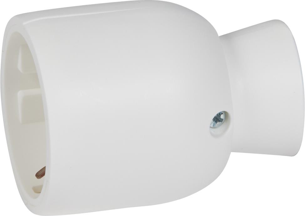 Куплунг бял 2P+Т 16A 250V /15бр/ Legrand