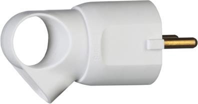 Щепсел бял 2P+Т 16A 250V с ринг Legrand