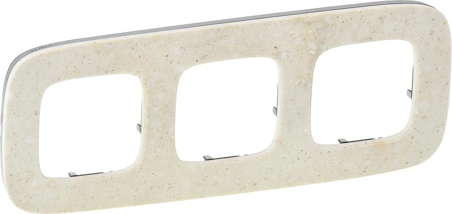 Рамка 3х цвят Дворцов мрамор Valena Allure Legrand