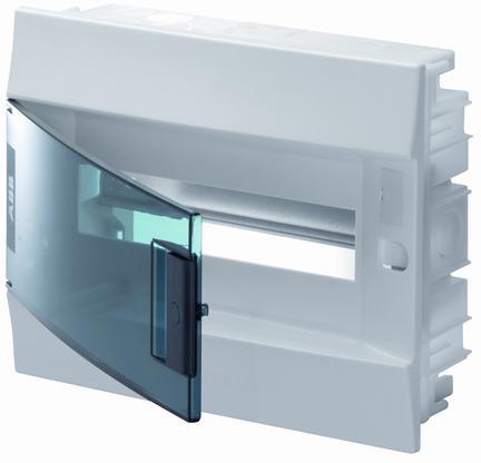 Табло за скрит монтаж  12мод. Mistral41F с прозрачна врата и Н и РЕ клеми ABB