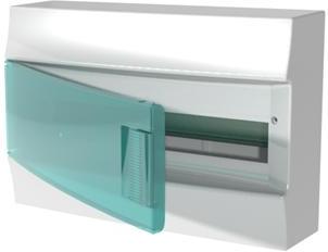 Табло за открит монтаж  18мод. Mistral41W с прозрачна врата и Н и РЕ клеми ABB