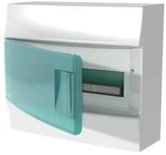 Табло за открит монтаж  12мод. Mistral41W с прозрачна врата и Н и РЕ клеми ABB