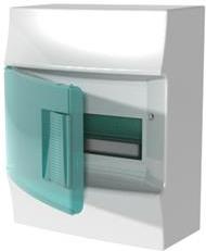 Табло за открит монтаж  8мод. Mistral41W с прозрачна врата и Н и РЕ клеми ABB