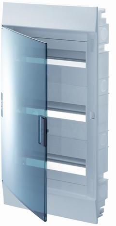 Табло за скрит монтаж  3х12мод. Mistral41F с прозрачна врата и Н и РЕ клеми ABB