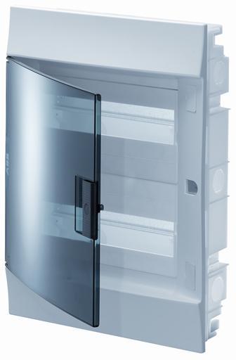 Табло за скрит монтаж  2х18мод. Mistral41F с прозрачна врата и Н и РЕ клеми ABB