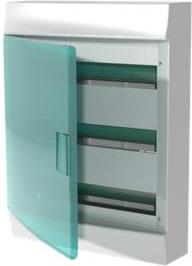 Табло за открит монтаж 3х18мод. Mistral41W с прозрачна врата и Н и РЕ клеми ABB