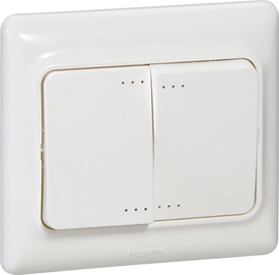 Сериен ключ цвят Бял моноблок Kaptika Legrand /до изчерпване/