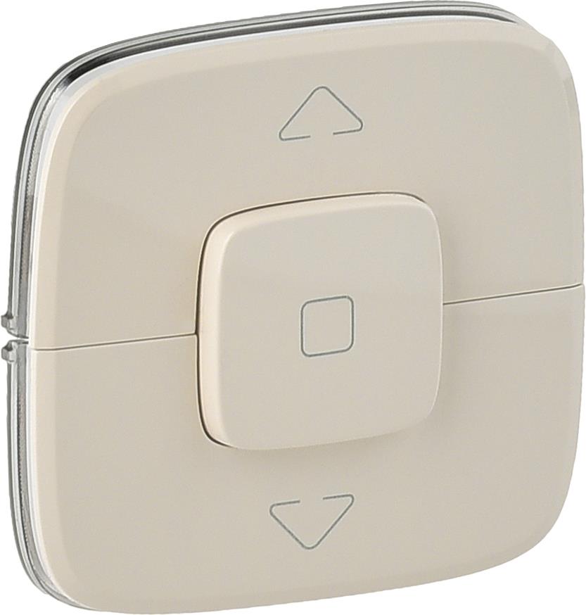 Лицев панел за ключ/бутон за щори цвят Крем Valena Allure Legrand