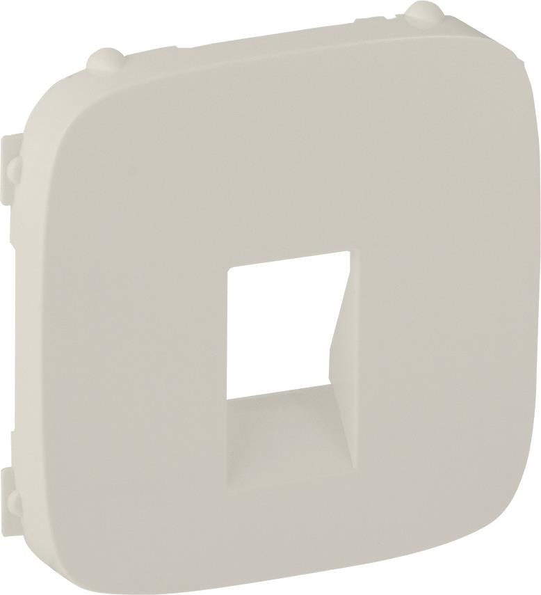 Лицев панел за единична розетка за тонколони цвят Крем Valena Allure Legrand