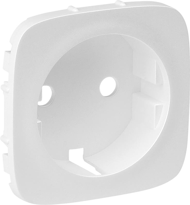 Лицев панел за контакт шуко с детска защита цвят Бял Valena Allure Legrand