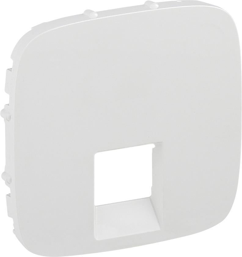 Лицев панел за единична RJ45/RJ11 розетка цвят Бял Valena Allure Legrand