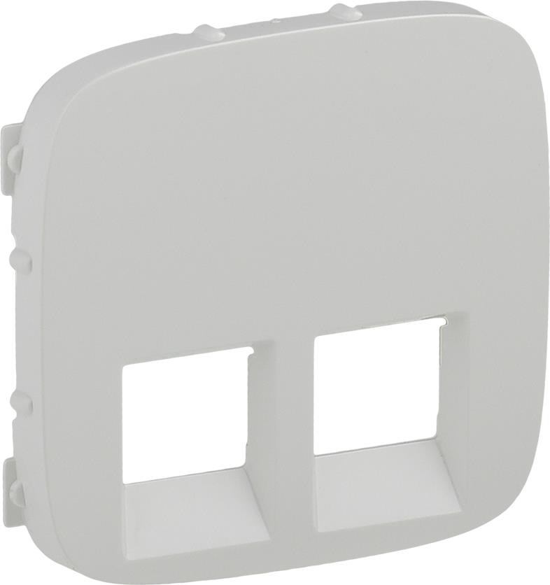 Лицев панел за двойна 2xRJ45/RJ11 розетка цвят Бял Valena Allure Legrand