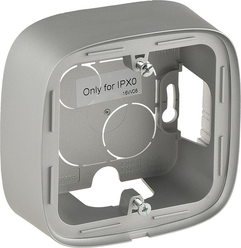 Единична конзола за открит монтаж цвят Алуминий Valena Allure Legrand