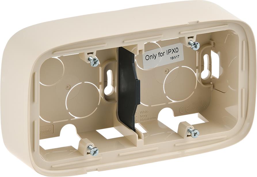 Двойна конзола за открит монтаж цвят Крем Valena Allure Legrand