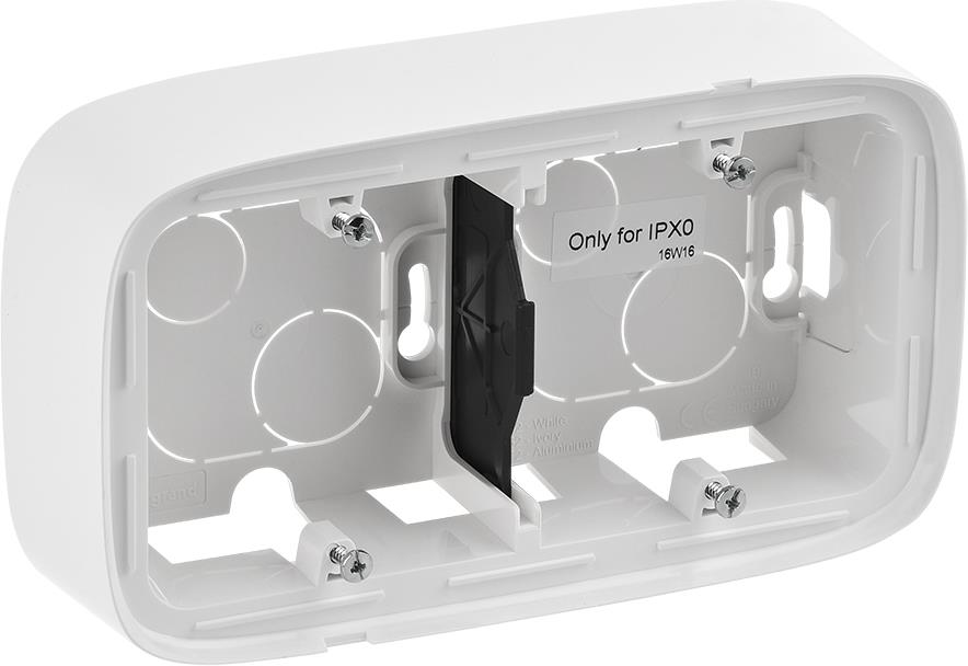 Двойна конзола за открит монтаж цвят Бял Valena Allure Legrand