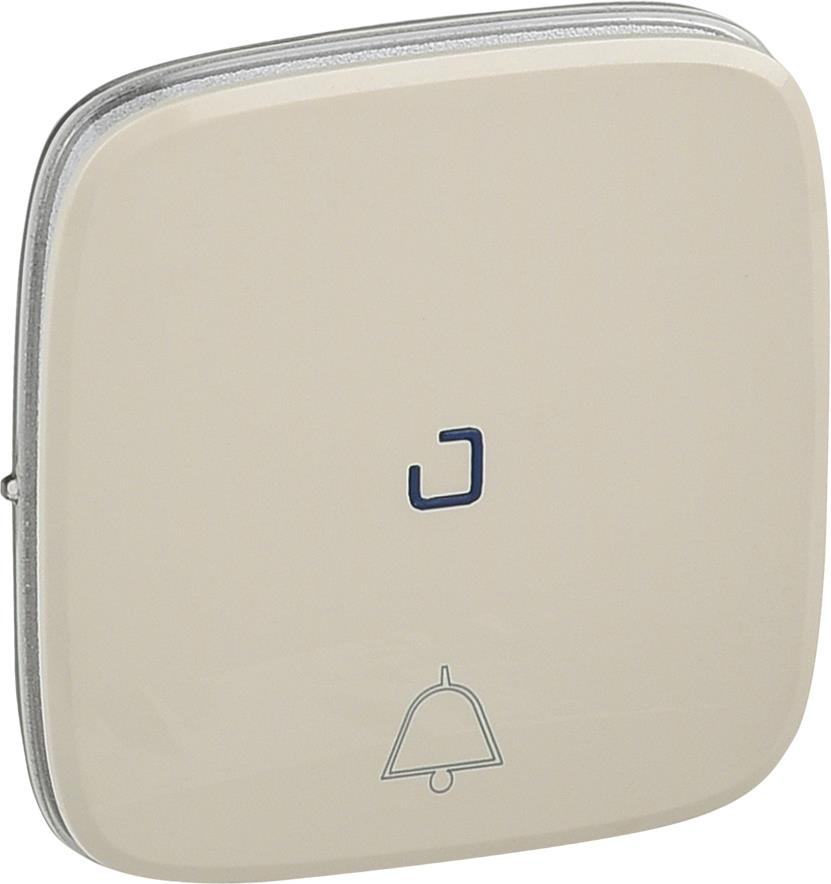 Лицев панел за бутон с подсветка и символ звънец цвят Крем Valena Allure Legrand