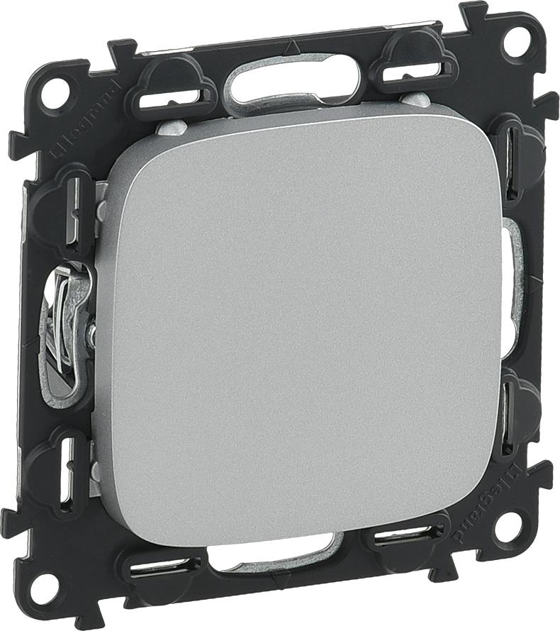 Празен модул (комплект с основа) цвят Алуминий Valena Allure Legrand