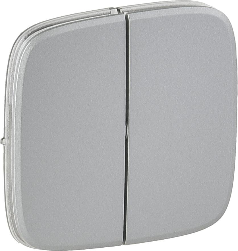 Лицев панел за сериен ключ цвят Алуминий Valena Allure Legrand