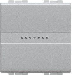 Кръстат ключ 2 мод. 16A аксиален цвят Алуминий LL Bticino