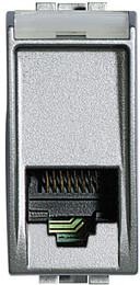 Розетка RJ11 1 мод. цвят Алуминий LL Bticino