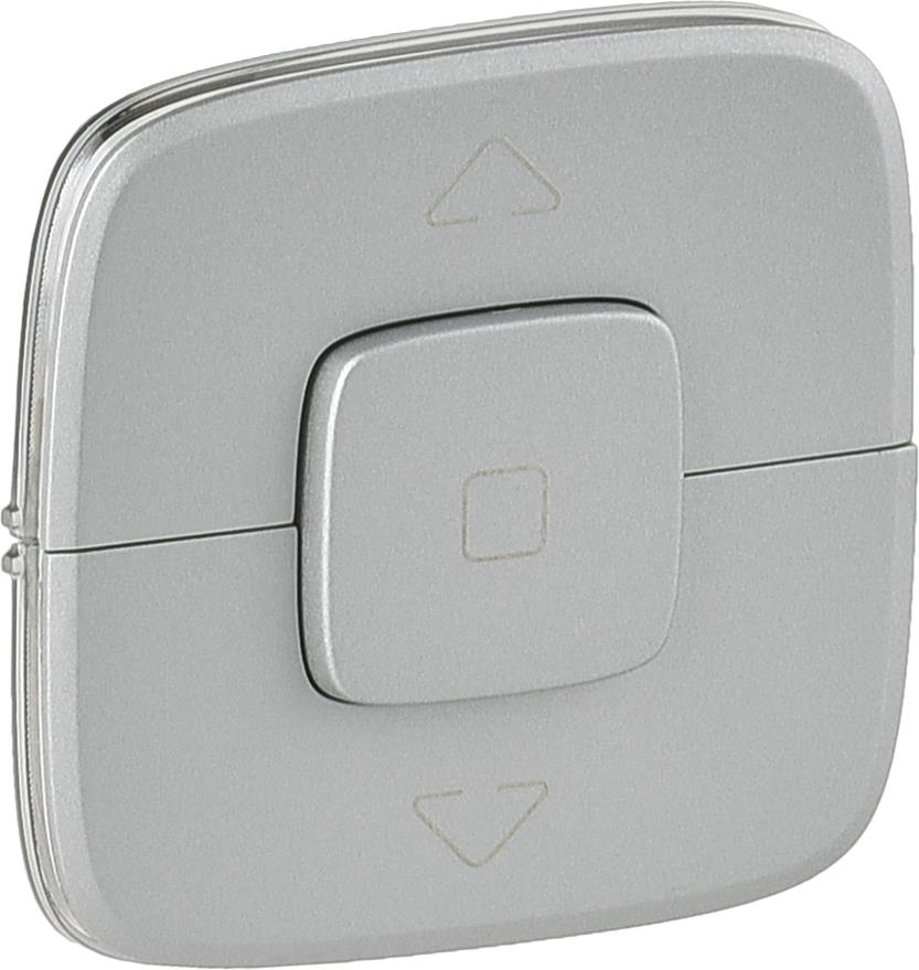 Лицев панел за ключ/бутон за щори цвят Алуминий Valena Allure Legrand