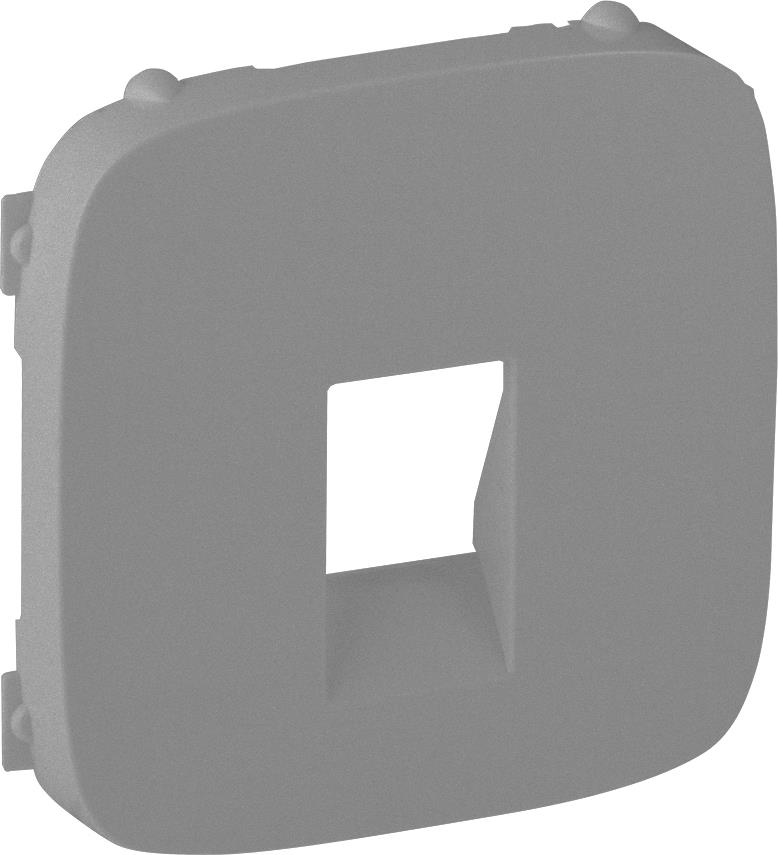 Лицев панел за единична розетка за тонколони цвят Алуминий Valena Allure Legrand