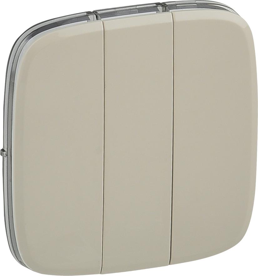 Лицев панел за троен ключ цвят Крем Valena Allure Legrand