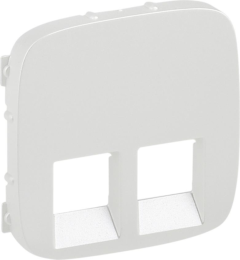 Лицев панел за двойна 2xRJ45/RJ11 розетка цвят Перла Valena Allure Legrand