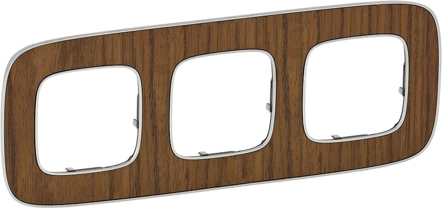 Рамка 3х цвят Орех Valena Allure Legrand