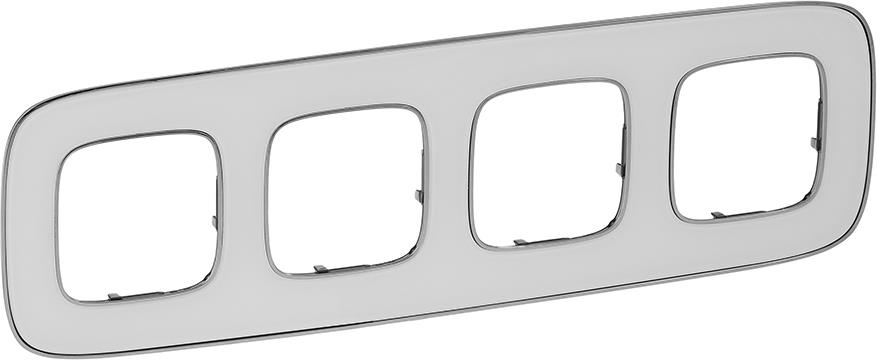 Рамка 4х цвят Бяло огледало Valena Allure Legrand