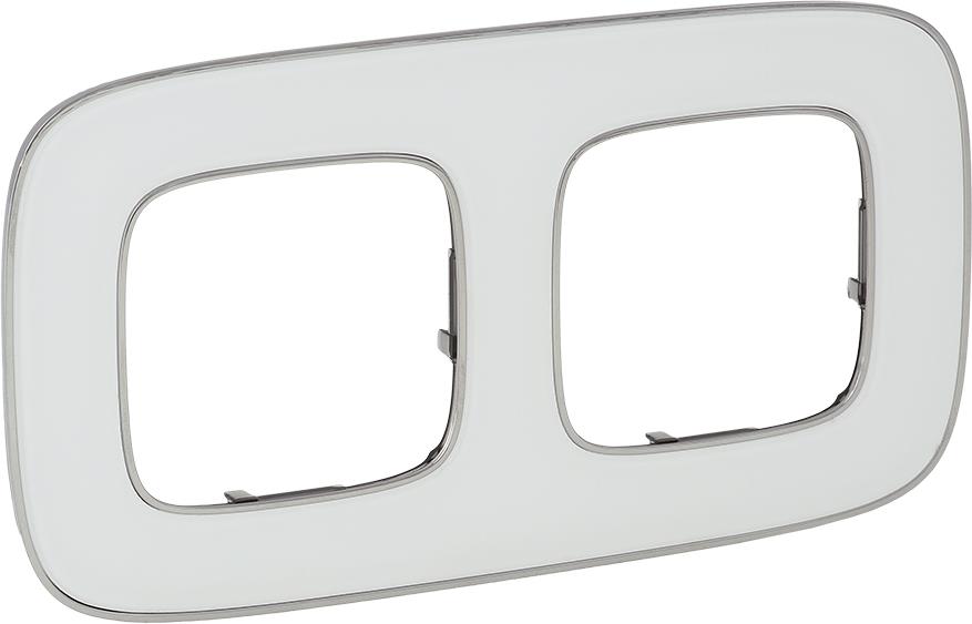 Рамка 2х цвят Бяло огледало Valena Allure Legrand