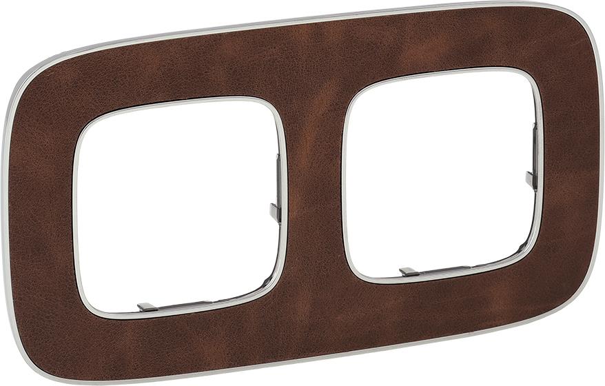 Рамка 2х цвят Кожа Valena Allure Legrand