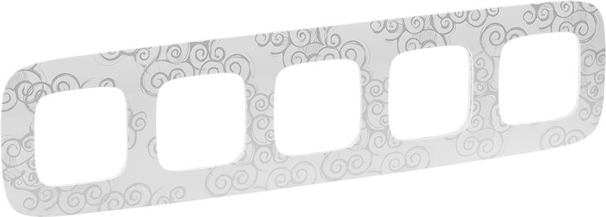 Рамка 5х цвят Нарцис хром Valena Allure Legrand