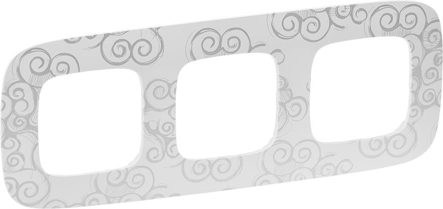 Рамка 3х цвят Нарцис хром Valena Allure Legrand