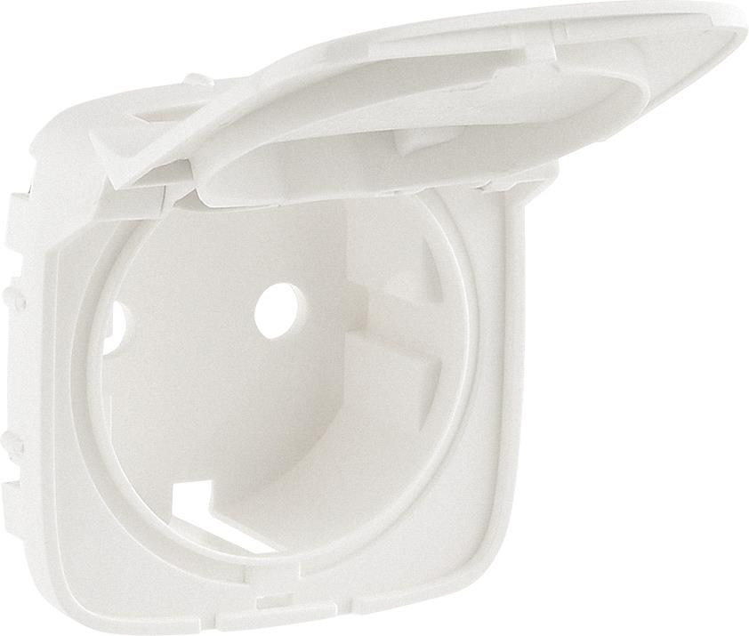 Лицев панел за контакт с капак шуко с детска защита цвят Перла Valena Allure Legrand