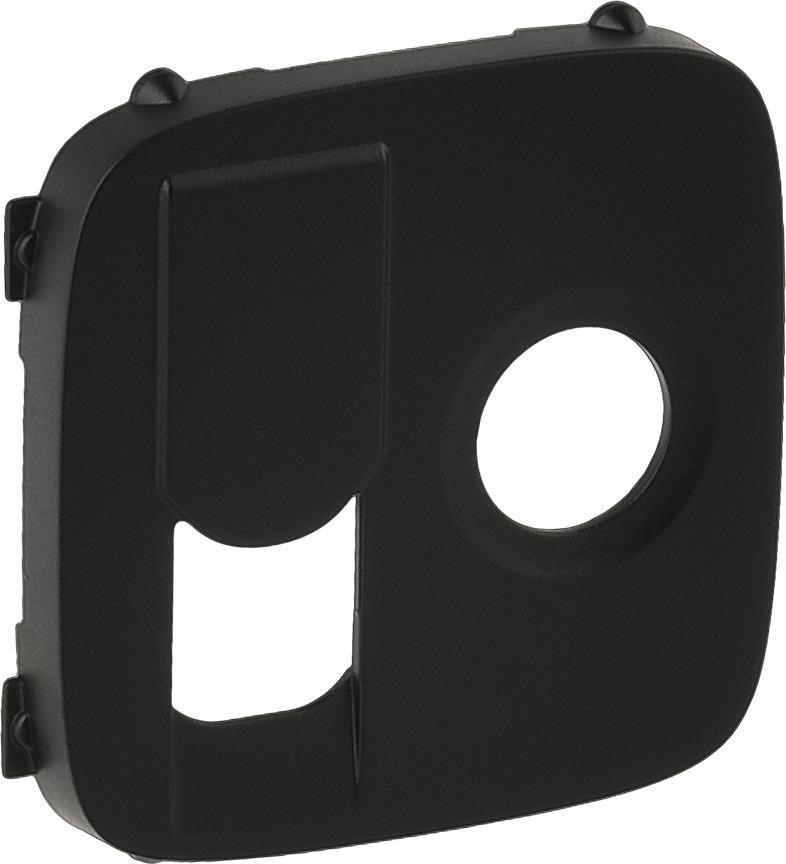 Лицев панел за TV+RJ45 розетка цвят Черен Valena Allure Legrand