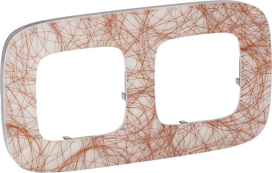 Рамка 2х цвят Метални нишки Valena Allure Legrand /до изчерпване/