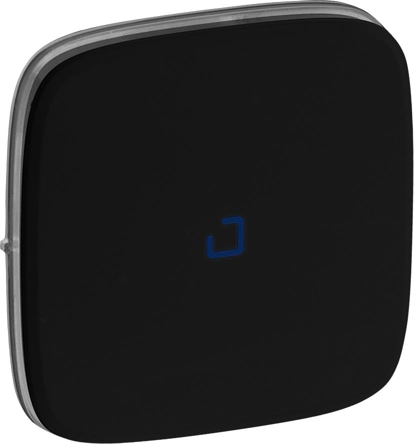 Лицев панел за ключ/бутон с индикация цвят Черен Valena Allure Legrand