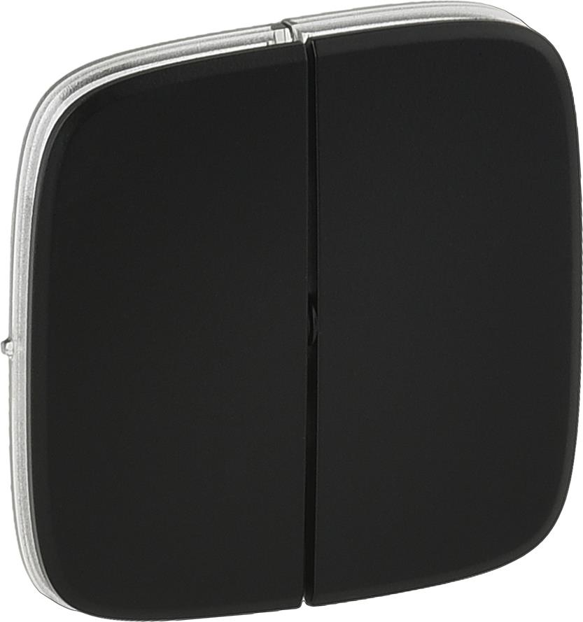 Лицев панел за сериен ключ цвят Черен Valena Allure Legrand