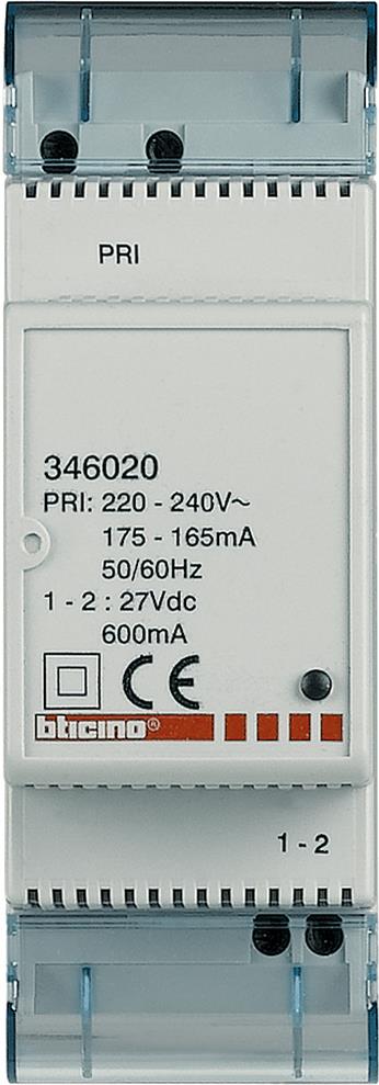 Захранващ блок SCS/BUS 27 VDC 600 mA 2 мод. Bticino