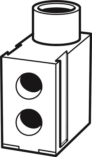 Захранваща клема за директна връзка на пин за кабел 6-50мм SZ-ESK 3 ABB