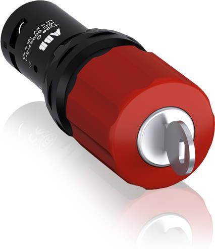 Авариен стоп червен Ф30мм CE3K1-10R-11 1NO-1NC освобождаване чрез ключ Ø22mm Compact АВВ