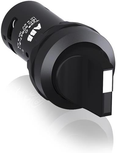 Превключвател черен C2SS1-10B 1-2 1NO пластмасов ринг Ø22mm Compact АВВ