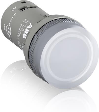 Сигнална лампа LED CL2-523C сглобена бяла 230Vac Ø22mm Compact ABB