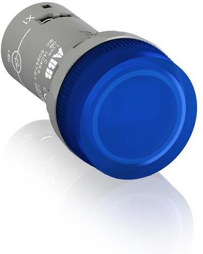Сигнална лампа LED CL2-523L сглобена синя 230Vac Ø22mm Compact ABB