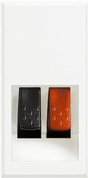 Розетка за тонколони 1 мод. цвят Бял Axolute Bticino