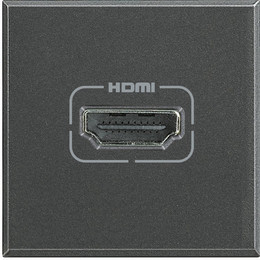 Розетка HDMI 2 мод. цвят Антрацит Axolute Bticino