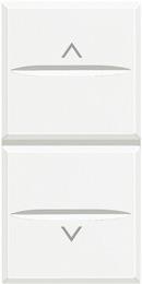 Бутон за щори 1 мод. 10A цвят Бял Axolute Bticino