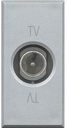 Розетка TV тип коаксиал преходна 1 мод. цвят Алуминий Axolute Bticino /до изчерпване/
