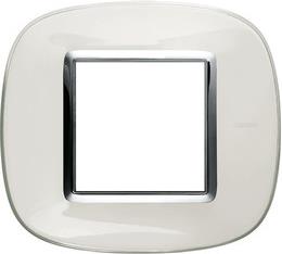 Рамка 2 мод. овална Liquid white Axolute Bticino /до изчерпване/